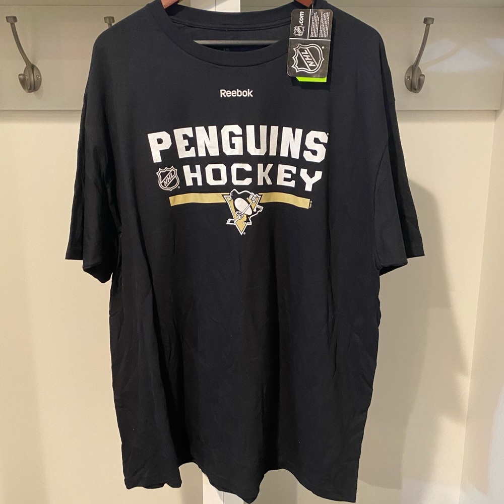 NWT Reebok penguins hockey tshirt size 2XL